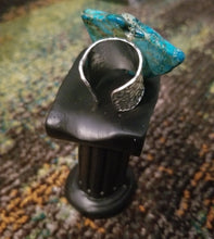 Load image into Gallery viewer, Blue Regalite Slab Ring = (Courage & Wisdom)
