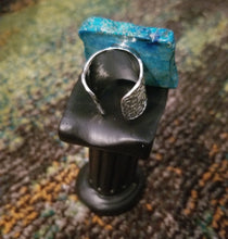 Load image into Gallery viewer, Blue Regalite Slab Ring = (Courage & Wisdom)