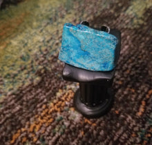 Load image into Gallery viewer, Blue Regalite Slab Ring = (Courage & Wisdom)