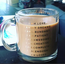 Load image into Gallery viewer, I AM Affirmation Mugs - Ceramic or Clear Glass