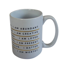 Load image into Gallery viewer, I AM Affirmation Mugs - Ceramic or Clear Glass
