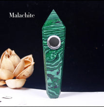 Load image into Gallery viewer, Sacred Crystal Smoking Pipes (14 Stone Options)
