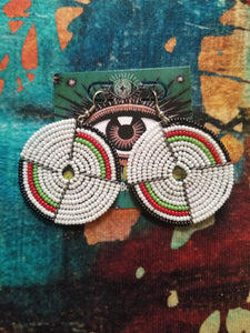 Inner Circle - Maasai Earrings from Kenya (5 colors)