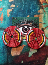 Load image into Gallery viewer, Inner Circle - Maasai Earrings from Kenya (5 colors)
